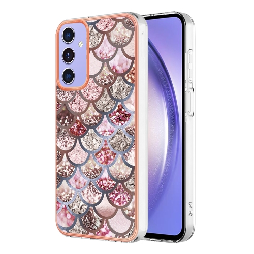

For Samsung Galaxy A15 5G Electroplating IMD TPU Phone Case(Pink Scales)