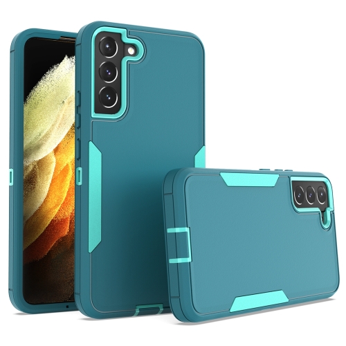 

For Samsung Galaxy S22+ 5G Magnetic 2 in 1 PC Hybrid TPU Phone Case(Blue+Blue Green)