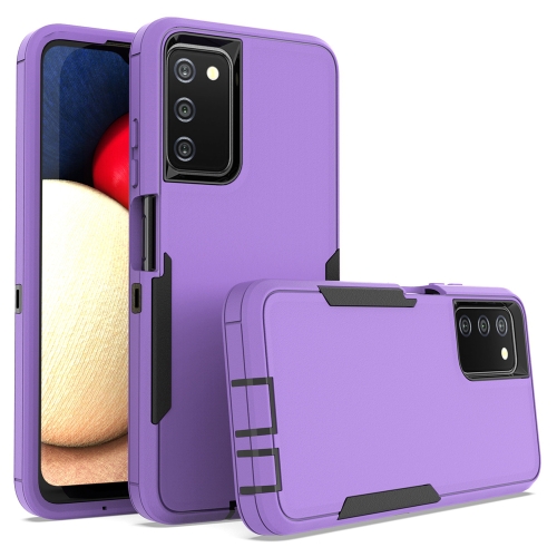 

For Samsung Galaxy A03s 2 in 1 Magnetic PC + TPU Phone Case(Purple+Black)