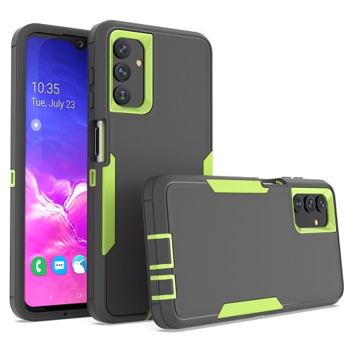 

For Samsung Galaxy A13 2 in 1 Magnetic PC + TPU Phone Case(Gray+Fluorescent Green)