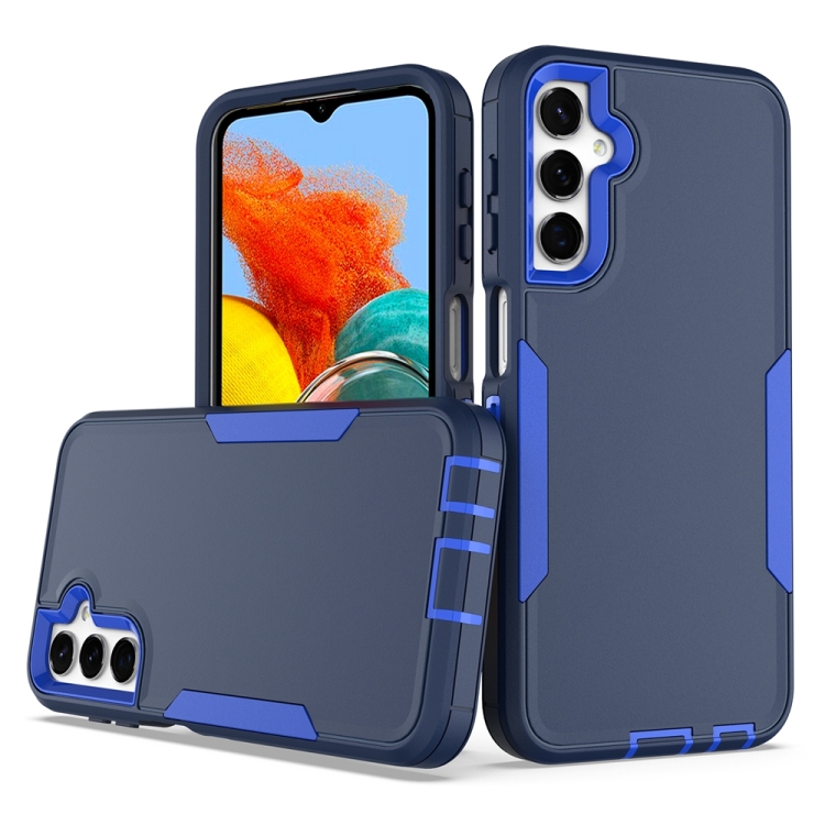 

For Samsung Galaxy A24 4G 2 in 1 Magnetic PC + TPU Phone Case(Royal Blue+Dark Blue)