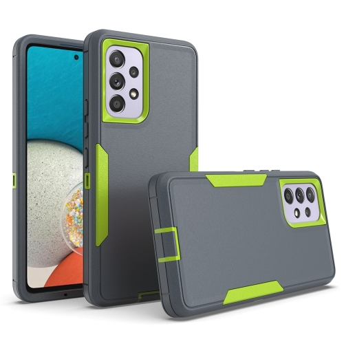 

For Samsung Galaxy A53 5G 2 in 1 Magnetic PC + TPU Phone Case(Gray+Fluorescent Green)