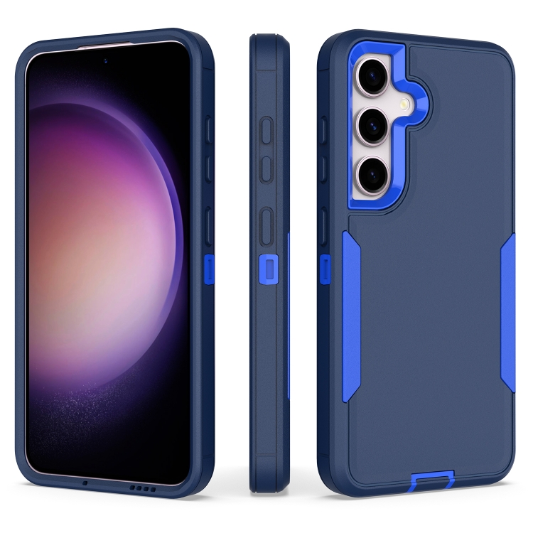 

For Samsung Galaxy S24 5G 2 in 1 Magnetic PC + TPU Phone Case(Royal Blue+Dark Blue)