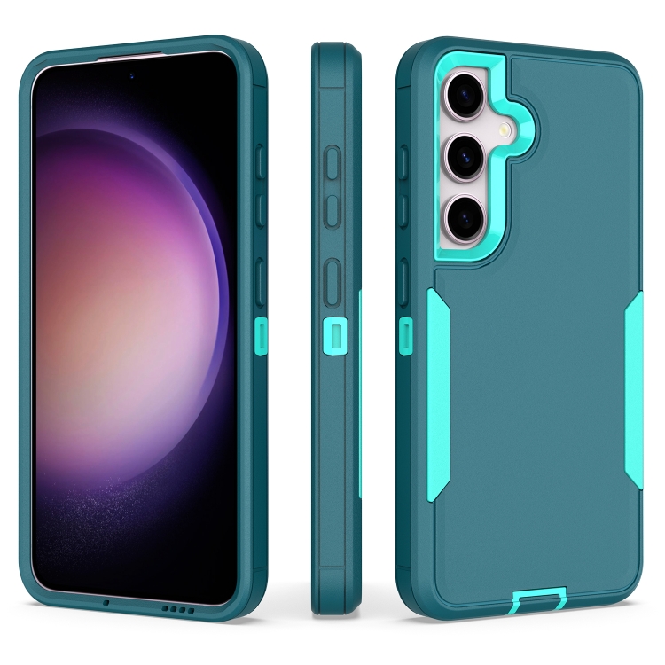 

For Samsung Galaxy S24 5G 2 in 1 Magnetic PC + TPU Phone Case(Blue+Blue Green)