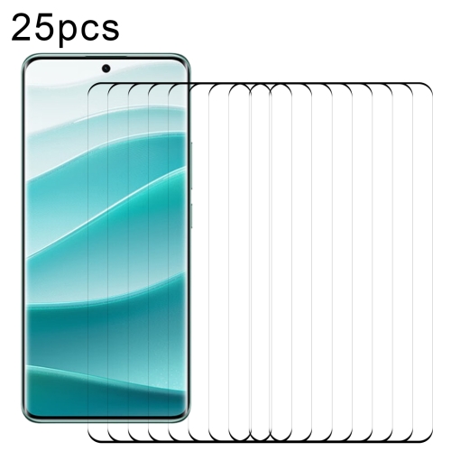 

For Redmi Note 14 Pro 4G / Note 14 Pro+ 4G 25pcs 9H HD 3D Curved Edge Tempered Glass Film(Black)