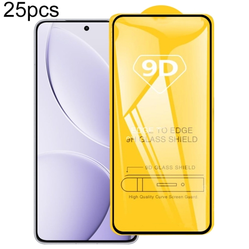 

For Xiaomi Redmi K80 / K80 Pro 25pcs 9D Full Glue Screen Tempered Glass Film