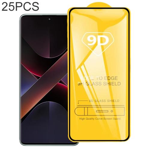 

For Xiaomi Poco X7 25pcs 9D Full Glue Screen Tempered Glass Film