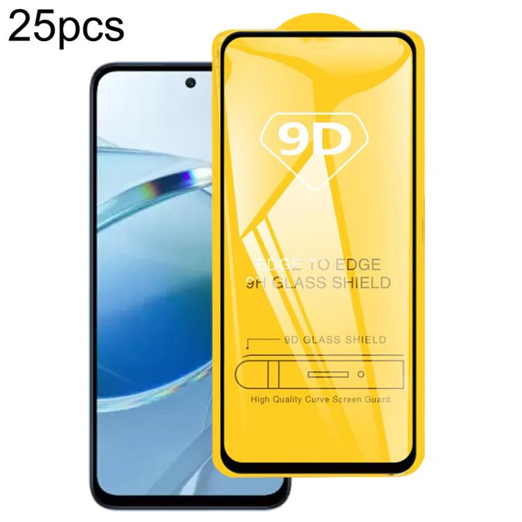 

For Redmi 15C 5G 173.1mm 25pcs 9D Full Glue Screen Tempered Glass Film