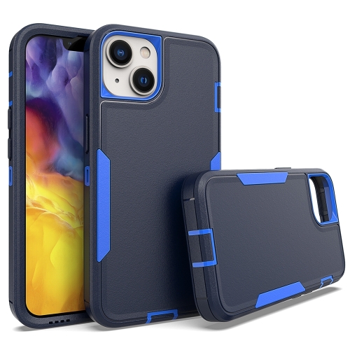 

For iPhone 14 2 in 1 Magnetic PC + TPU Phone Case(Royal Blue+Dark Blue)