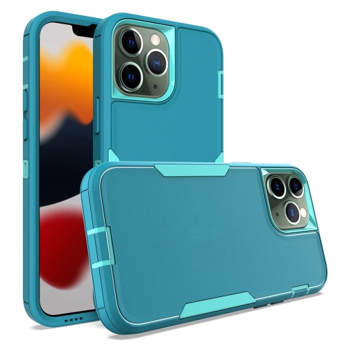 

For iPhone 13 Pro Max 2 in 1 Magnetic PC + TPU Phone Case(Blue+Blue Green)