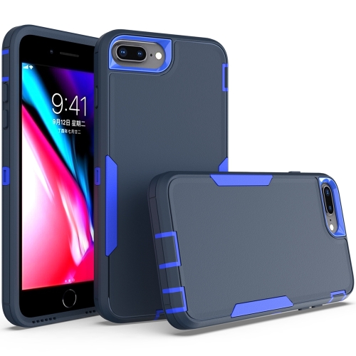 

For iPhone 6 Plus / 7 Plus / 8 Plus 2 in 1 Magnetic PC + TPU Phone Case(Royal Blue+Dark Blue)