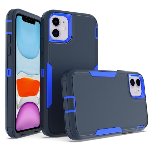 

For iPhone 11 2 in 1 Magnetic PC + TPU Phone Case(Royal Blue+Dark Blue)