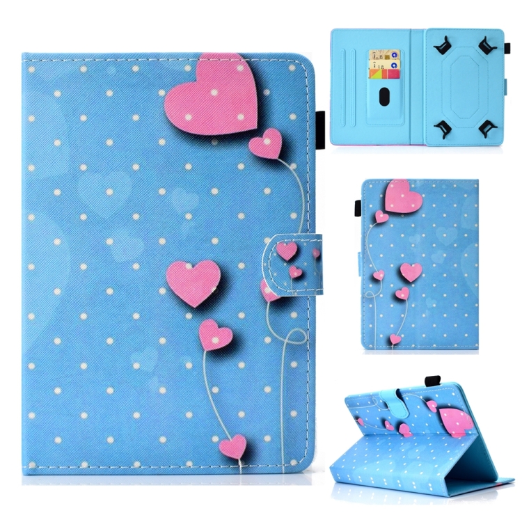 

For 7 inch Universal Colored Drawing Stitching Leather Tablet Case(Love)