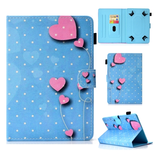 

For 8 inch Universal Colored Drawing Stitching Leather Tablet Case(Love)