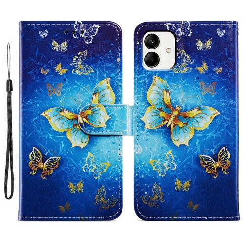 

For Samsung Galaxy A05 Painted Pattern Horizontal Flip Leather Phone Case(Butterfly)