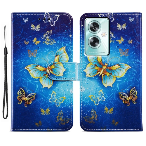 

For OPPO A79 5G / A2 5G Painted Pattern Horizontal Flip Leather Phone Case(Butterfly)