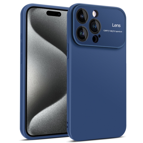 

For iPhone 15 Pro Laminated Large Window TPU Phone Case(Royal Blue)
