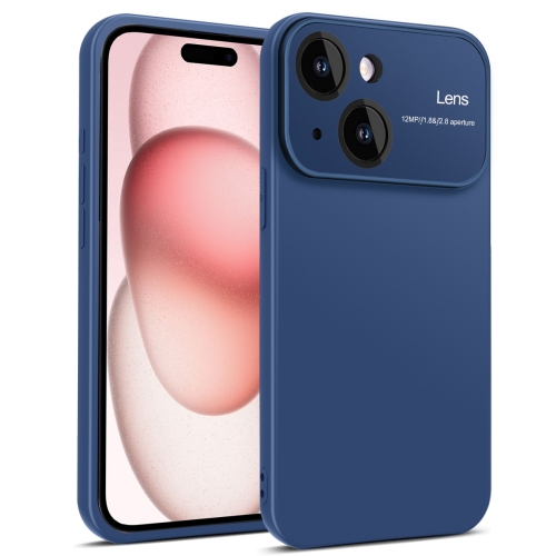 

For iPhone 15 Laminated Large Window TPU Phone Case(Royal Blue)
