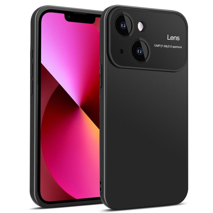 

For iPhone 13 Laminated Large Window TPU Phone Case(Black)