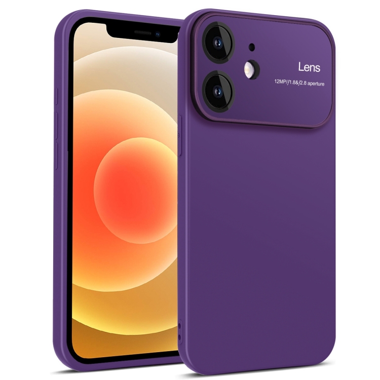 

For iPhone 12 Laminated Large Window TPU Phone Case(Purple)