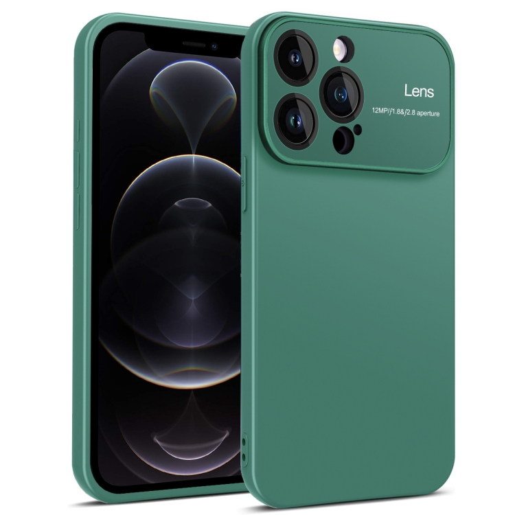 

For iPhone 12 Pro Laminated Large Window TPU Phone Case(Green)