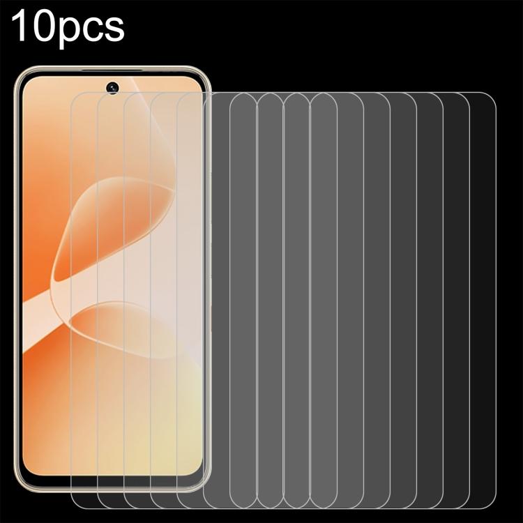 

For Infinix Hot 70 5G 10pcs 0.26mm 9H 2.5D Tempered Glass Film