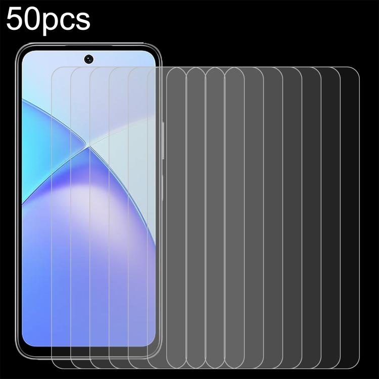 

For Infinix Smart 10 Plus 4G 50pcs 0.26mm 9H 2.5D Tempered Glass Film