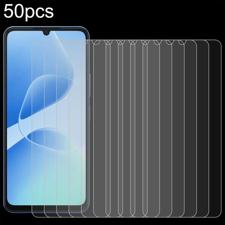 

For Infinix Hot 60i 5G 50pcs 0.26mm 9H 2.5D Tempered Glass Film