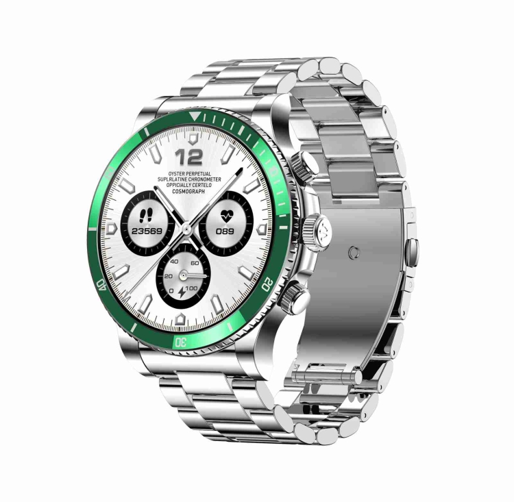 

L67 Pro 1.53 inch Steel Band Smart Watch, Support Sleep / Heart Rate Monitoring(Silver)