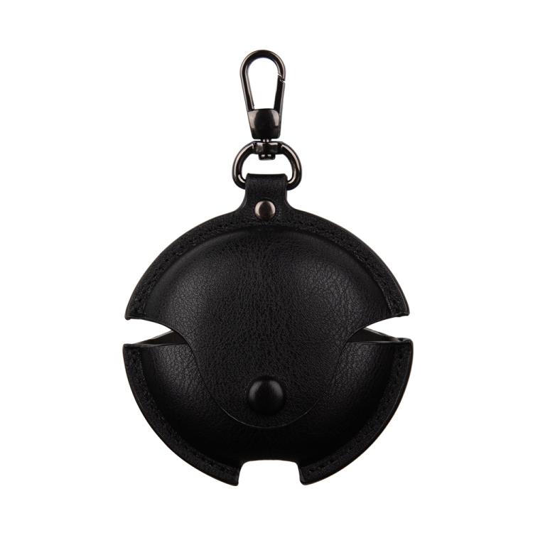 

For Huawei FreeBuds 7i Business Leather Earphone Protective Case with Hook(Black)