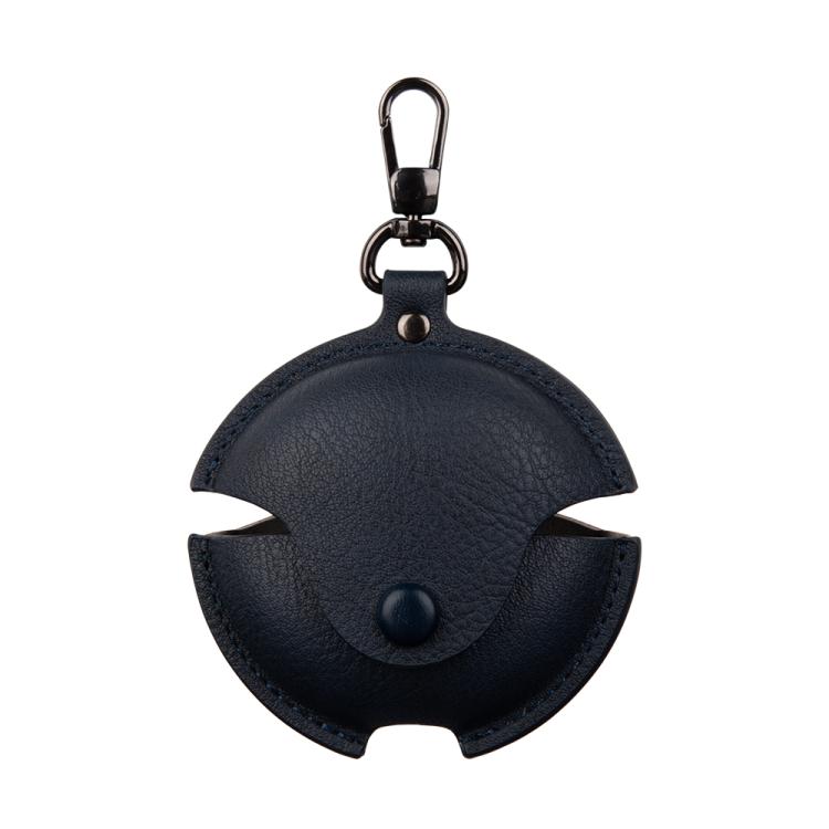 

For Huawei FreeBuds 7i Business Leather Earphone Protective Case with Hook(Blue)