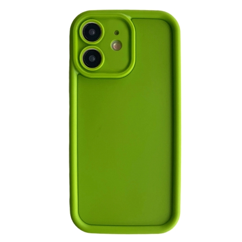 

For iPhone 11 Fine Hole Shockproof Frame Frosted TPU Phone Case(Green)