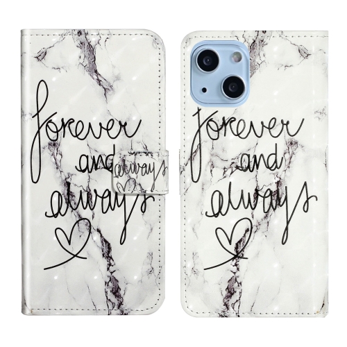 

For iPhone 13 mini Oil Embossed 3D Drawing Leather Phone Case(Words Marble)