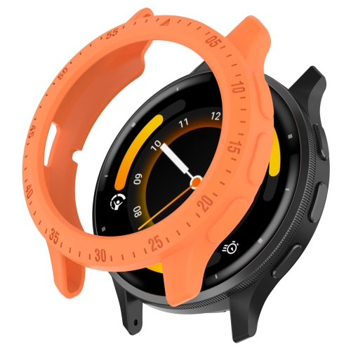 For Garmin Venu 3S Half Pack Hollow TPU Armor Watch Protective Case(Orange) for garmin venu 3s smart watch charging cable length 1m