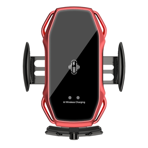 

A5s Infrared lnduction Wireless Fast Charging Air Outlet Car Holder(Red)