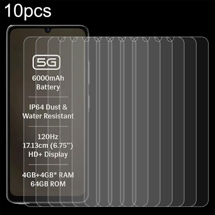 For Lava Shark 2 5G 10pcs 0.26mm 9H 2.5D Tempered Glass Film