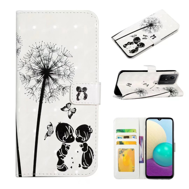 

For Xiaomi Redmi Note 12S Oil Embossed 3D Drawing Leather Phone Case(Couple Dandelion)