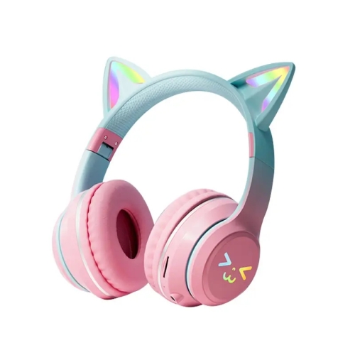 

BT612 LED Cat Ear Single Sound Folding Bluetooth Earphone with Microphone(Pink)