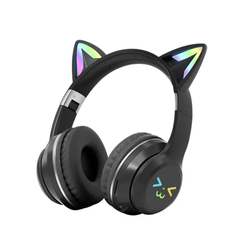 

BT612 LED Cat Ear Single Sound Folding Bluetooth Earphone with Microphone(Black)