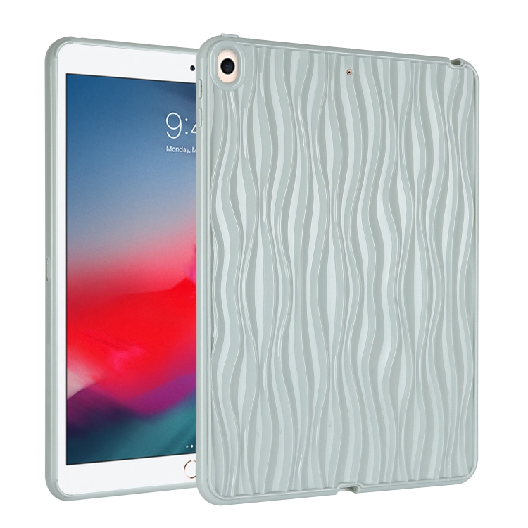 

For iPad 10.5 Air 3 2019 Jelly Color Water Ripple TPU Tablet Case(Grey)