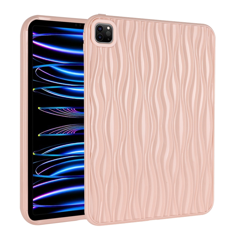 

For iPad Pro 11.0 2022 / 2021 / 2020 Jelly Color Water Ripple TPU Tablet Case(Pink)