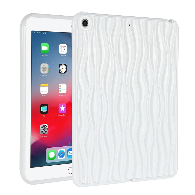

For iPad Pro 9.7 / 9.7 2018 / 2017 Jelly Color Water Ripple TPU Tablet Case(White)