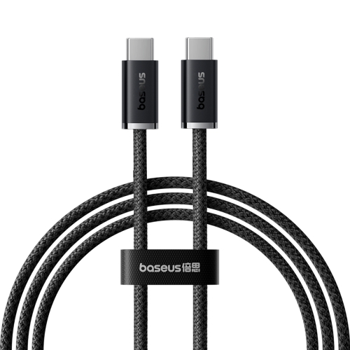 Baseus Dynamic 3 Series Fast Charging Data Cable Type-C to Type-C 100W, Length:1m(Black) haweel 2m usb c type c to usb 2 0 data