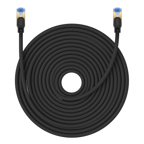 

Baseus PCWL-A106 High Speed CAT7 10Gigabit Ethernet Braided Cable, Length:25m(Black)