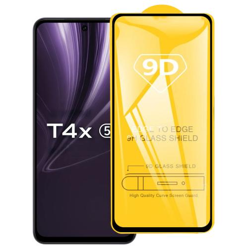 

For vivo T4x 9D Full Glue Screen Tempered Glass Film