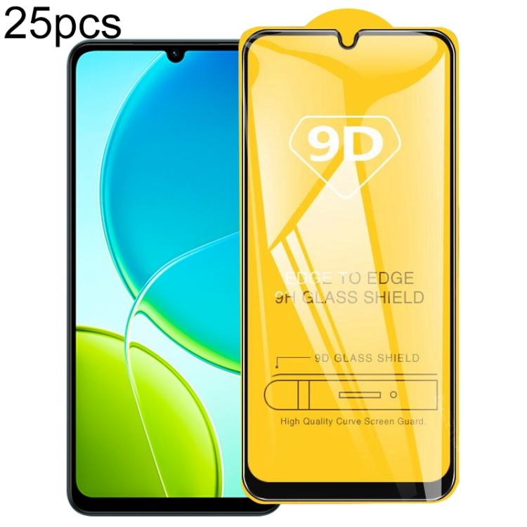

For vivo Y29t 5G 25pcs 9D Full Glue Screen Tempered Glass Film