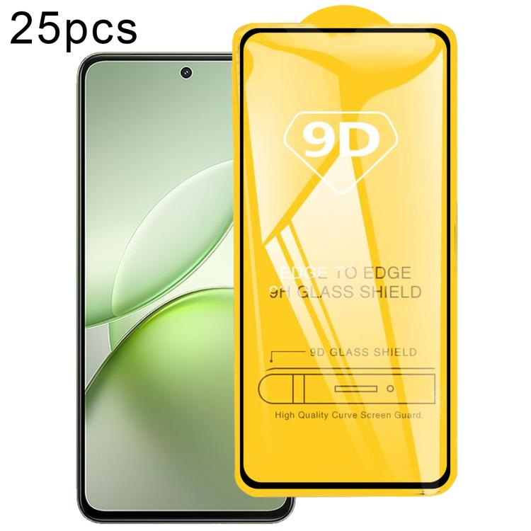 

For vivo Y400 5G 25pcs 9D Full Glue Screen Tempered Glass Film