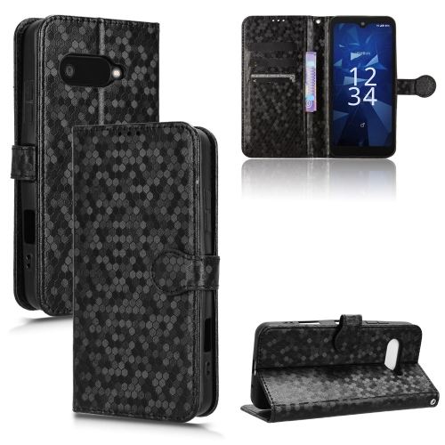 

For Kyocera Digno SX4 / BX3 Honeycomb Dot Texture Leather Phone Case(Black)