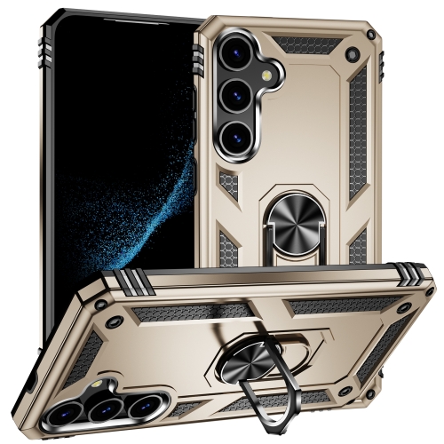 

For Samsung Galaxy S24 5G Shockproof TPU + PC Phone Case(Gold)