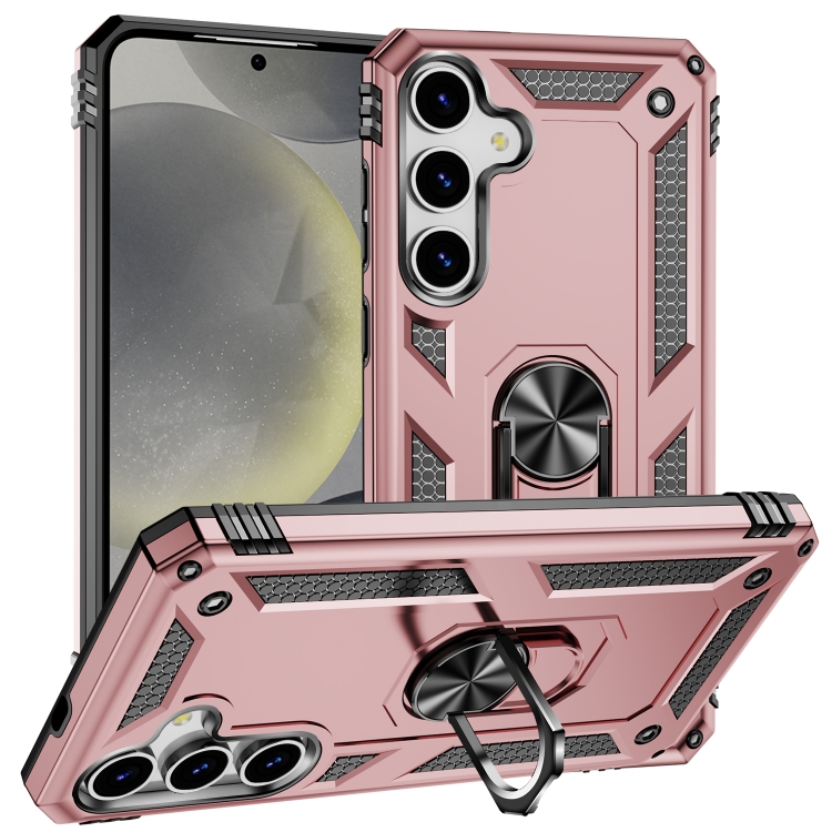 

For Samsung Galaxy S25+ 5G Shockproof TPU + PC Phone Case(Rose Gold)